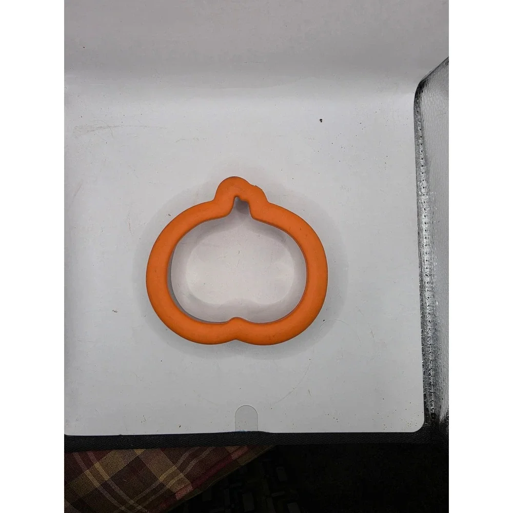 Orange Pumpkin Cookie Cutter Plastic Autumn Halloween Baking Mold